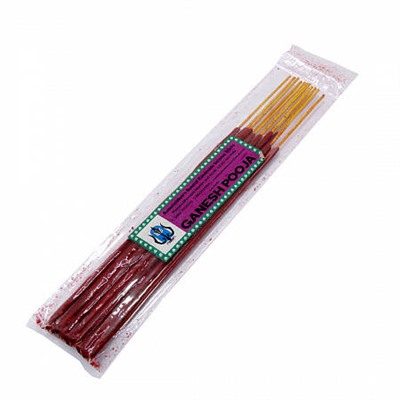 GANESH POOJA Ramakrishna's Natural Handmade Incense Sticks (ГАНЕШ ПУДЖА натуральные благовония ручной работы, Рамакришна), 20 г.