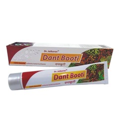 Herbodent DANT BOOTI Toothpaste, Dr. Jaikaran (Хербодент ДАНТ БУТИ аутентичная зубная паста, Доктор Джейкаран), 100 г.
