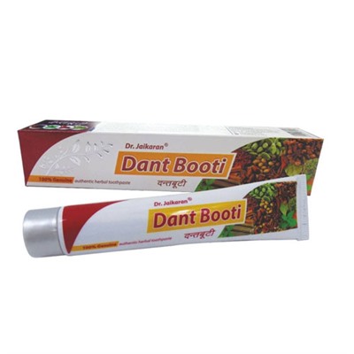 Herbodent DANT BOOTI Toothpaste, Dr. Jaikaran (Хербодент ДАНТ БУТИ аутентичная зубная паста, Доктор Джейкаран), 100 г.