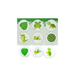 Обучающее лото для детей «Цвета» с пластиковыми фишками