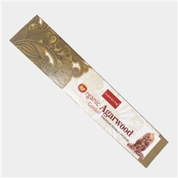 ORGANIC Garden AGARWOOD Premium Masala Incense, Nandita (ОРГАНИК Гарден АГАРОВОЕ ДЕРЕВО премиум благовония палочки, Нандита), 15 г.