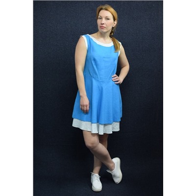 VIVA LADY 9319V_4C68-Р49_164 голубой, Платье