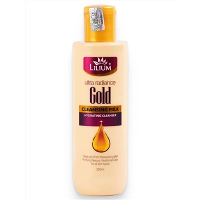 GOLD Cleansing Milk, Lilium (ЗОЛОТО очищающее молочко для лица и тела, Лилиум), 200 мл.