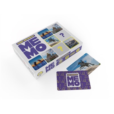 Настольная игра МЕМО «Санкт-Петербург» (50 карточек)