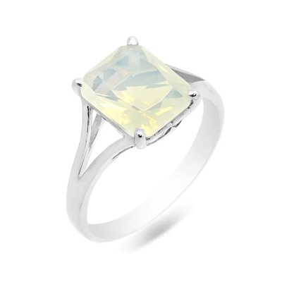 Кольцо из серебра лунный камень, Ю-100М44