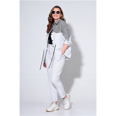 Liona Style 802 жемчужный, Брюки,  Рубашка