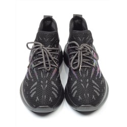 HA101-3 BLACK Кроссовки мужские (текстиль)