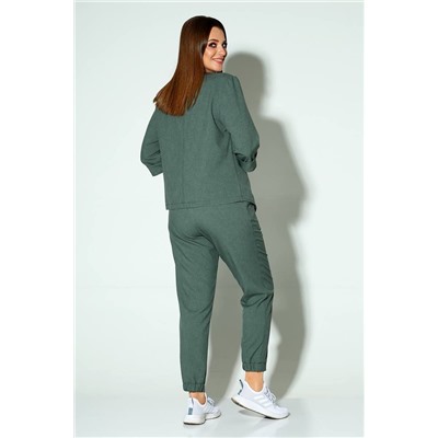 Liona Style 755 серо-зеленый, Брюки,  Жакет,  Майка