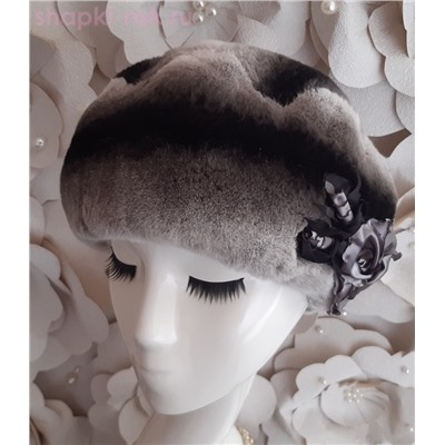 Волна Роза кролик рекс Берет женский (56-58)