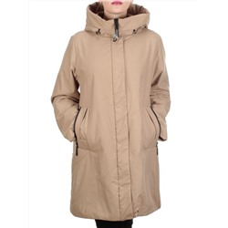 M818 DARK BEIGE Куртка демисезонная женская (100 гр. синтепон) размер 54 российский