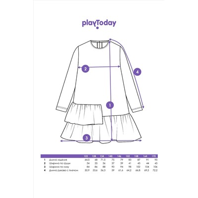 Платье PLAYTODAY #1038414