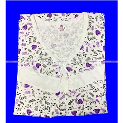 Ночная сорочка женская трикотажная с рукавом ГИГАНТ