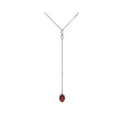 Колье из серебра рубеллит кварц, Ю-51011р