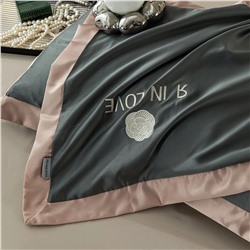 Комплект постельного белья Сатин-Шелк Я IN LOVE на резинке LVR001