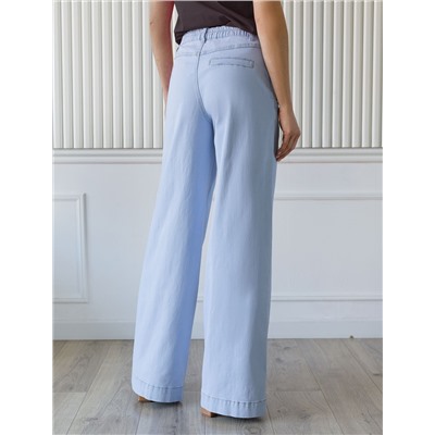 Джинсы из эластичного денима с резинкой на поясе