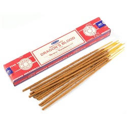Nag Champa DRAGON'S BLOOD Incense, Satya (Благовония НАГ ЧАМПА КРОВЬ ДРАКОНА, Сатья), 15 г.