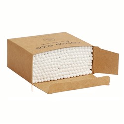 Бамбуковые ватные палочки в экологичной упаковке, 200 шт.