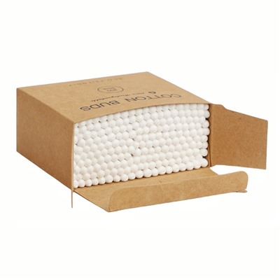 Бамбуковые ватные палочки в экологичной упаковке, 200 шт.