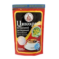 ЦИКОРИЙ натуральный растворимый порошкообразный, Русский Цикорий, 100 г.