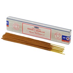Nag Champa SWEET VANILLA Incense, Satya (Благовония НАГ ЧАМПА СЛАДКАЯ ВАНИЛЬ, Сатья), 15 г.