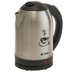 Чайник электрический 1500 Вт, 2 л DELTA DL-1333 "Coffee time" черный