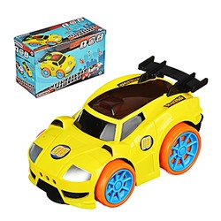 Игроленд. Машинка музыкальная, свет, звук, движение, 3АА, ABS, 8,5х6х14,5см, 2 дизайна 292-207