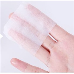 Универсальные безворсовые хлопковые салфетки, упаковка 100 шт, 6*7 см.