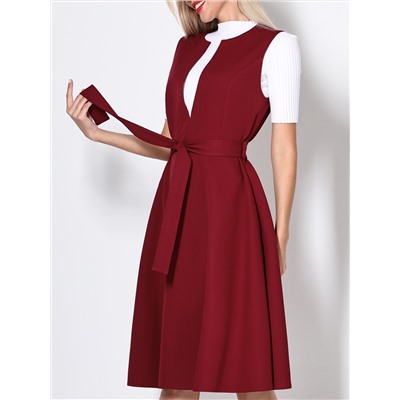 Сарафан Базовый сценарий, бордо