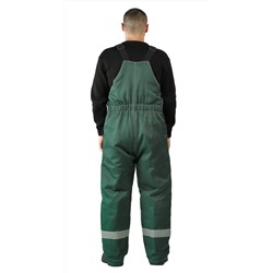 Костюм зимний "ВЬЮГА" куртка/полукомб. цвет: т.зелёный/жёлтый