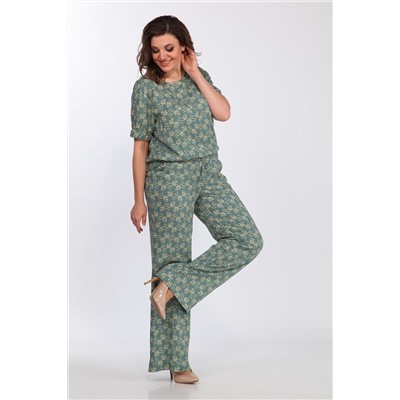 Lady Style Classic 1592/1 зеленый, Брюки,  Блуза