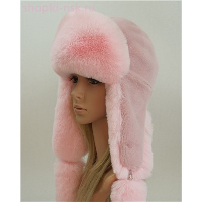 Норд кролик/песец Ушанка женская (56-58)