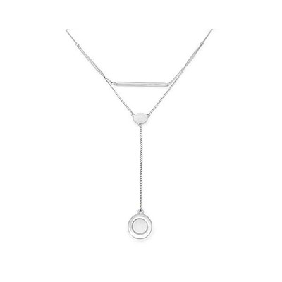 Колье из серебра без вставки, Ю-55009р