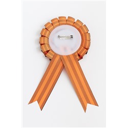 Значок на булавке с георгиевской лентой "9 мая" на блистере (12 шт) RN-058-11