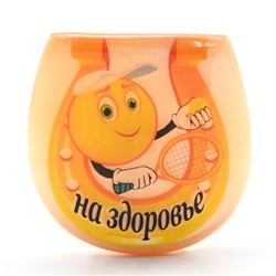 Талисман из селенита Подкова малая магнит "На Здоровье" 45*46мм