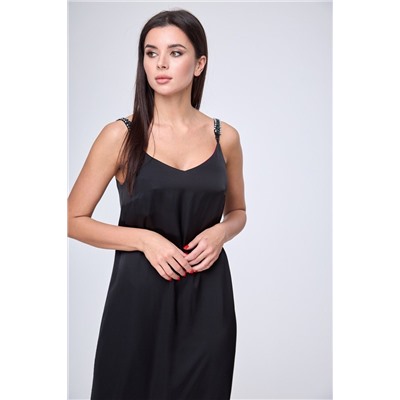 Anelli 1180 черный-фуксия, Платье