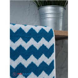 Полотенце махровое пестротканое жаккардовое 7203, Зигзаг С106-ЮА-7203-1