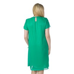 Платье, шифоновое, зеленый