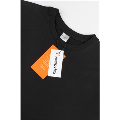 Лонгслив для девочки оверсайз с двойным рукавом Happyfox