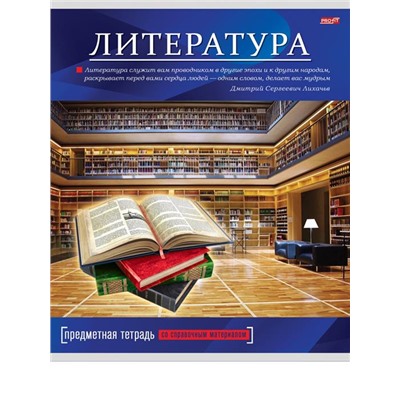Тетрадь Предмет линия  ЛИТЕРАТУРА 36 л /ЯРКАЯ КЛАССИКА Проф-Пресс 36-9099