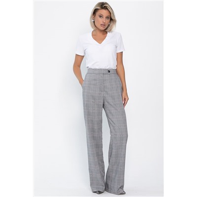 Брюки Брайн (серые/клетка) Б14105-34М