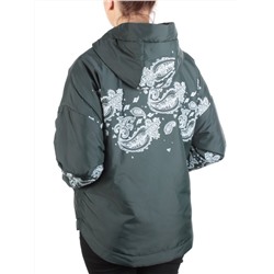 ZW-2312-C DARK GREEN Куртка демисезонная женская BLACK LEOPARD (100 гр.синтепон) размер 50/52 российский