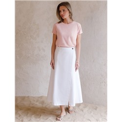 Футболка из эластичного хлопка с принтом стразы