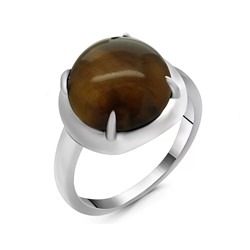 Кольцо из серебра тигровый глаз, МЦВА168
