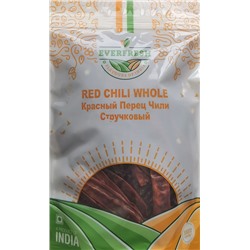 RED CHILI WHOLE, Everfresh (КРАСНЫЙ ПЕРЕЦ ЧИЛИ стручковый, Эверфреш), 50 г.
