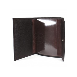 Обложка для паспорта Croco-П-402 (5 карм)  натуральная кожа коричневый флотер (116)  237107