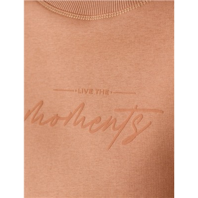 Свитшот из премиального футера трехнитки с начесом