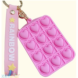 Кошелек силиконовый с карабином POP IT в ассортименте ks_popit, ks_popit