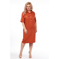 Vilena 891 кирпич_меланж, Платье