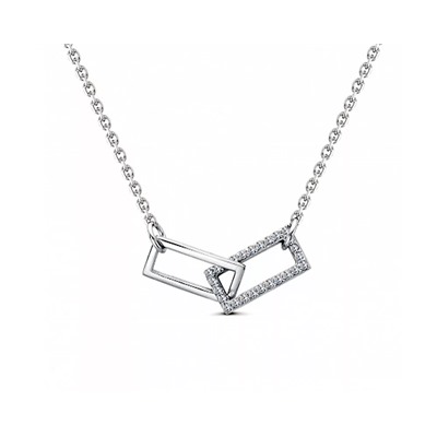 Колье из серебра куб.циркон., В10-1429