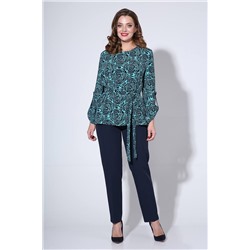 Liona Style 811 бирюза/синий, Брюки,  Блуза